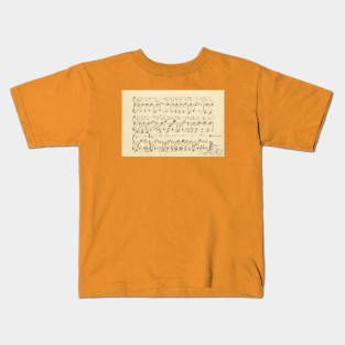 Clara Schumann | Clara Wieck | Original manuscript score Kids T-Shirt